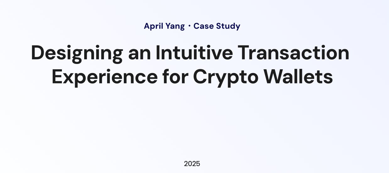 Designing an Intuitive Transaction Experience